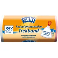Swirl pedaal emmerzakken 35 liter met trekband